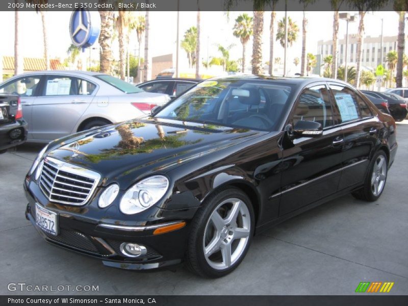 Black / Black 2009 Mercedes-Benz E 350 Sedan