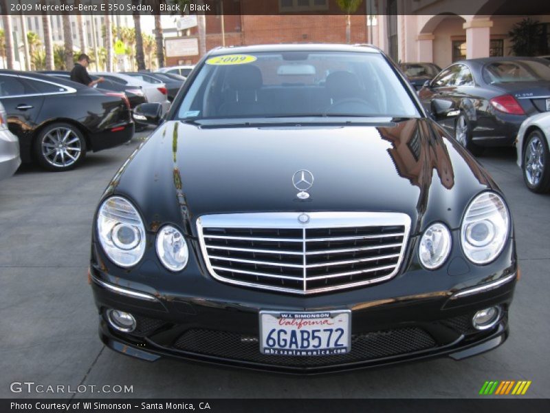 Black / Black 2009 Mercedes-Benz E 350 Sedan