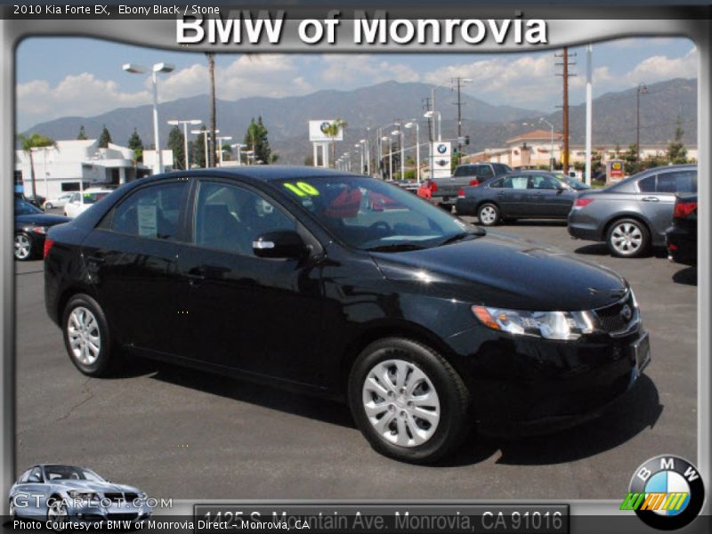 Ebony Black / Stone 2010 Kia Forte EX