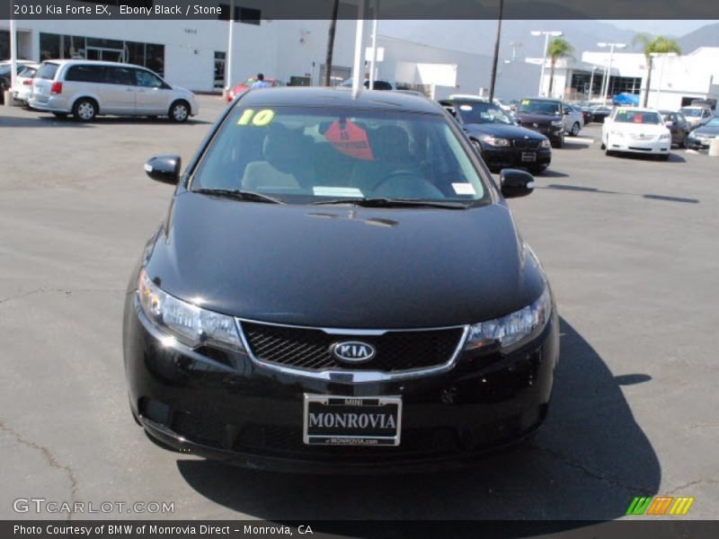 Ebony Black / Stone 2010 Kia Forte EX