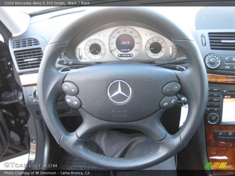 Black / Black 2009 Mercedes-Benz E 350 Sedan