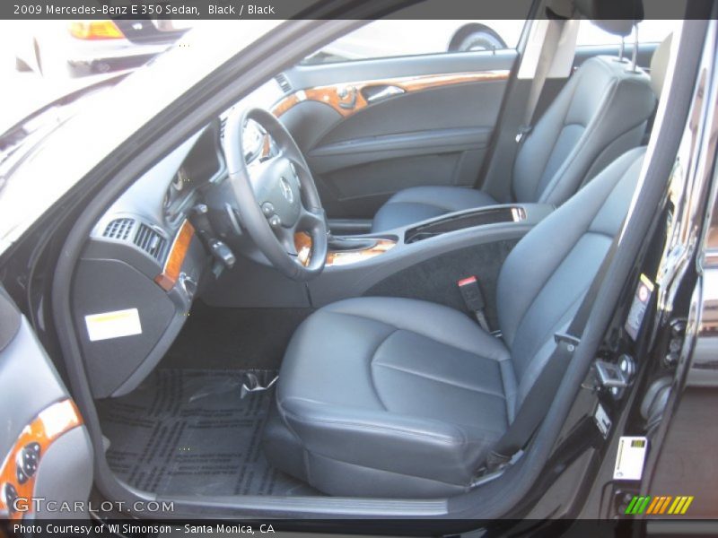 Black / Black 2009 Mercedes-Benz E 350 Sedan