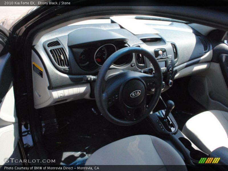 Ebony Black / Stone 2010 Kia Forte EX