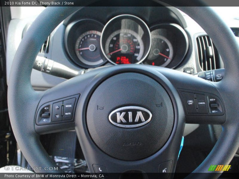 Ebony Black / Stone 2010 Kia Forte EX