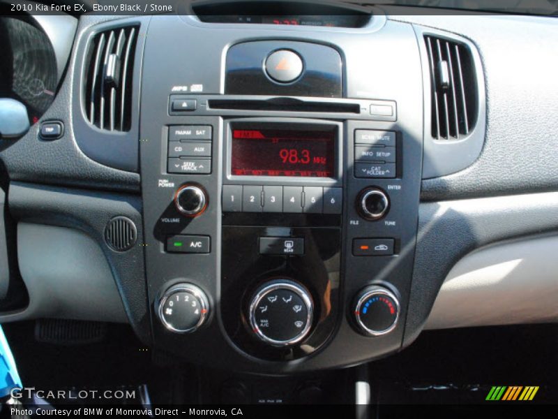Ebony Black / Stone 2010 Kia Forte EX