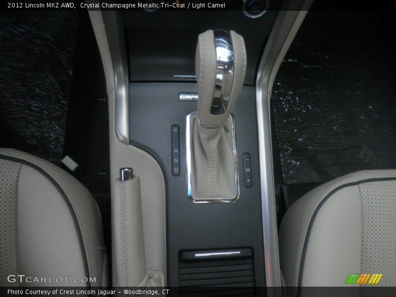 Crystal Champagne Metallic Tri-Coat / Light Camel 2012 Lincoln MKZ AWD