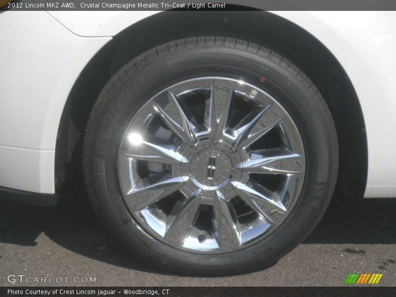 Crystal Champagne Metallic Tri-Coat / Light Camel 2012 Lincoln MKZ AWD