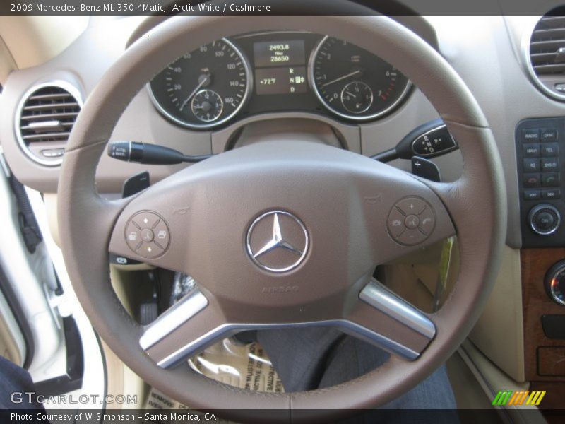 Arctic White / Cashmere 2009 Mercedes-Benz ML 350 4Matic