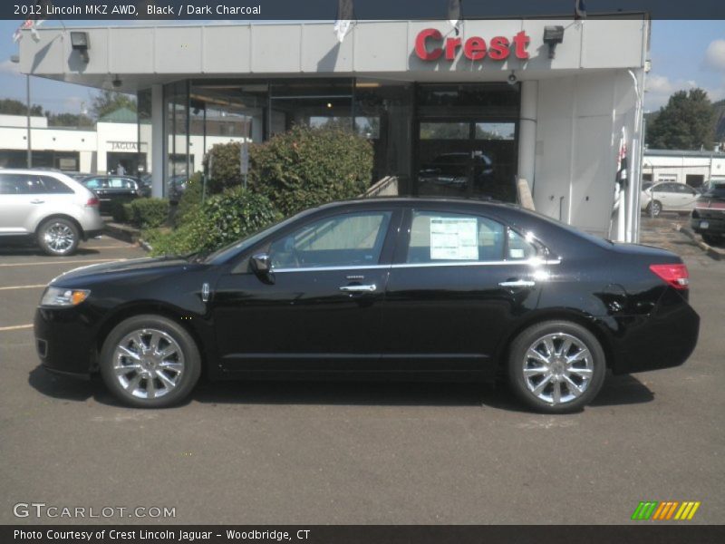 Black / Dark Charcoal 2012 Lincoln MKZ AWD