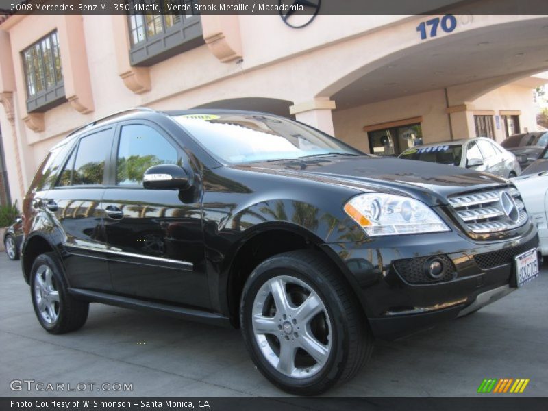 Verde Brook Metallic / Macadamia 2008 Mercedes-Benz ML 350 4Matic