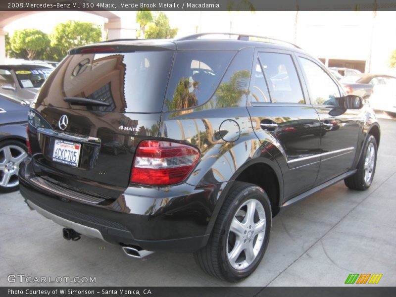 Verde Brook Metallic / Macadamia 2008 Mercedes-Benz ML 350 4Matic