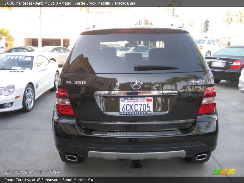 Verde Brook Metallic / Macadamia 2008 Mercedes-Benz ML 350 4Matic