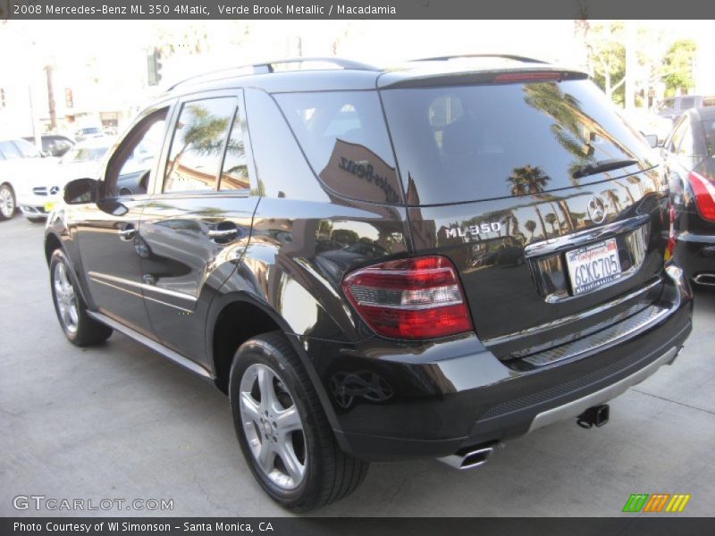 Verde Brook Metallic / Macadamia 2008 Mercedes-Benz ML 350 4Matic
