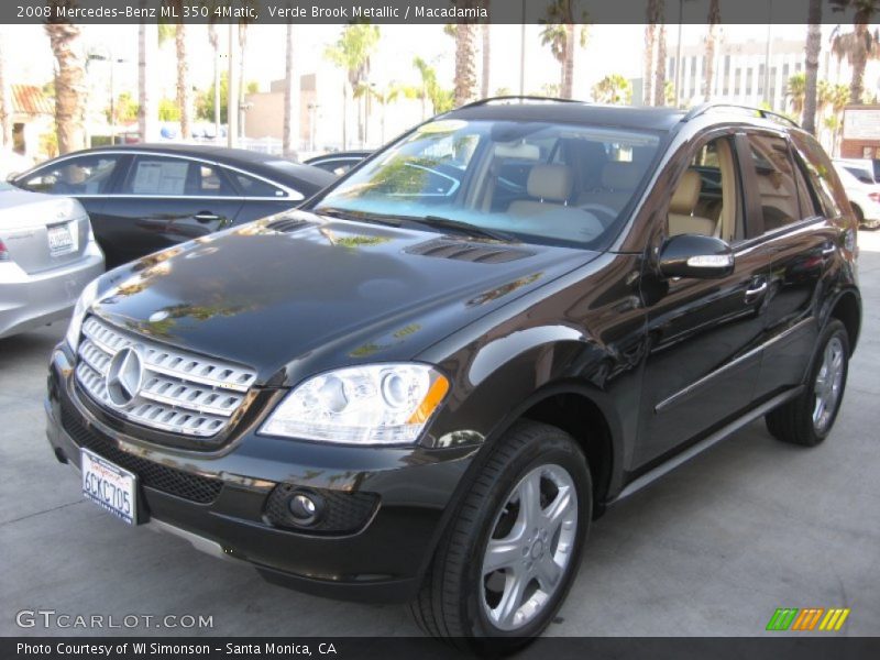 Verde Brook Metallic / Macadamia 2008 Mercedes-Benz ML 350 4Matic
