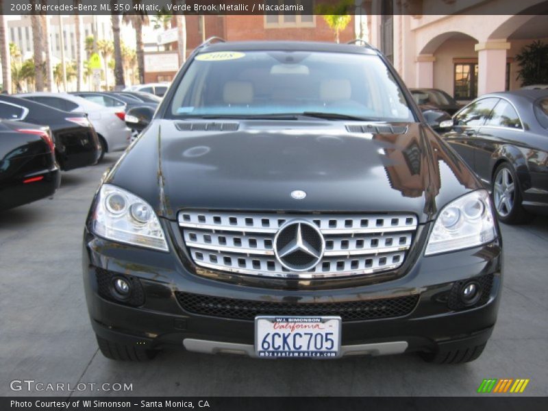 Verde Brook Metallic / Macadamia 2008 Mercedes-Benz ML 350 4Matic