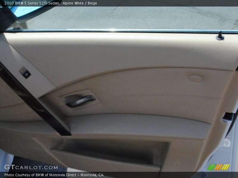 Alpine White / Beige 2007 BMW 5 Series 525i Sedan