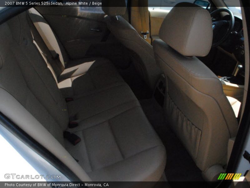 Alpine White / Beige 2007 BMW 5 Series 525i Sedan