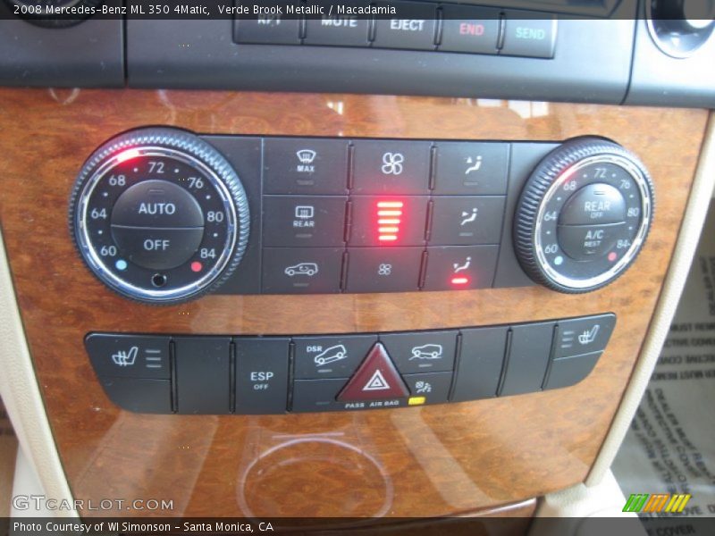 Verde Brook Metallic / Macadamia 2008 Mercedes-Benz ML 350 4Matic