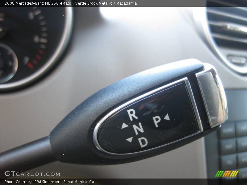 Verde Brook Metallic / Macadamia 2008 Mercedes-Benz ML 350 4Matic