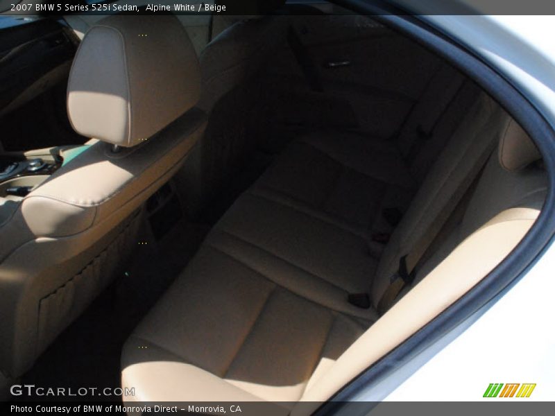 Alpine White / Beige 2007 BMW 5 Series 525i Sedan