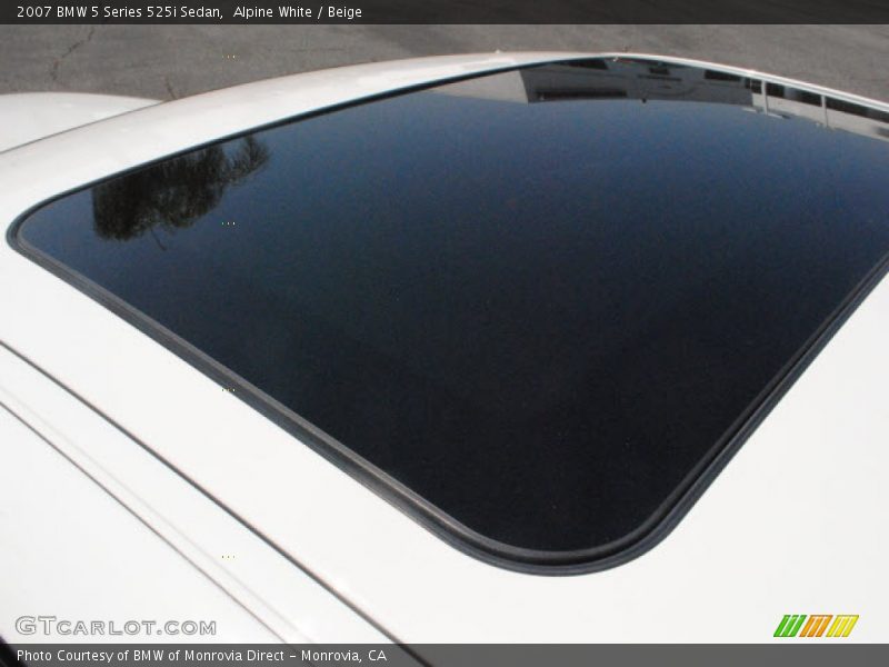 Alpine White / Beige 2007 BMW 5 Series 525i Sedan