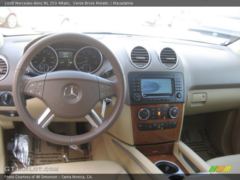 Verde Brook Metallic / Macadamia 2008 Mercedes-Benz ML 350 4Matic