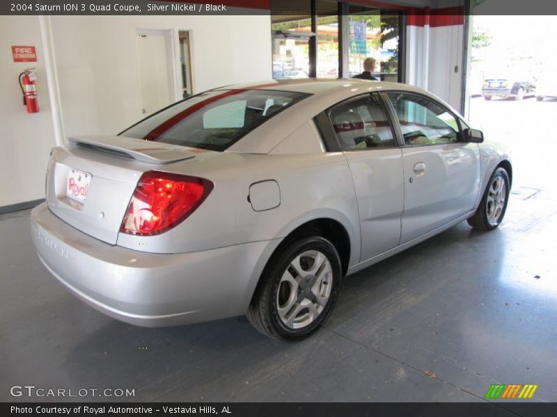 Silver Nickel / Black 2004 Saturn ION 3 Quad Coupe