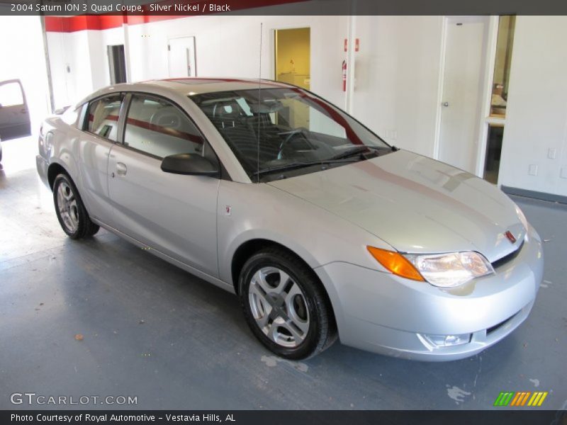 Silver Nickel / Black 2004 Saturn ION 3 Quad Coupe