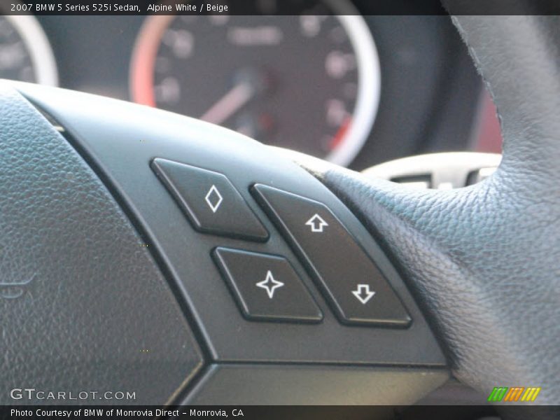 Alpine White / Beige 2007 BMW 5 Series 525i Sedan