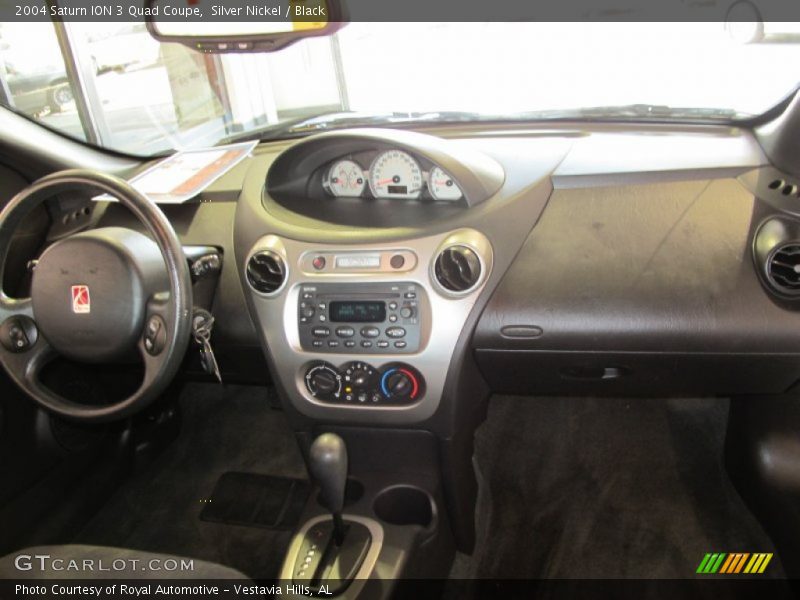 Silver Nickel / Black 2004 Saturn ION 3 Quad Coupe