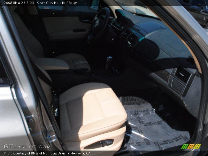 Silver Grey Metallic / Beige 2008 BMW X3 3.0si