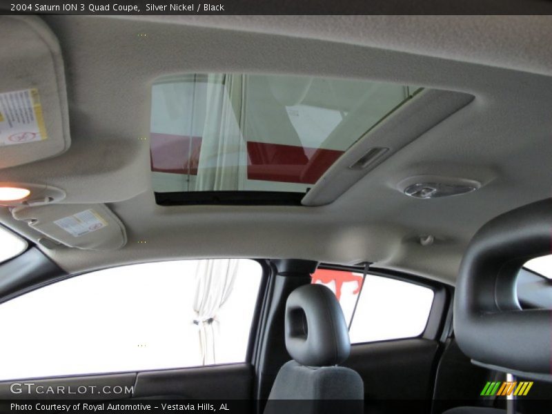 Silver Nickel / Black 2004 Saturn ION 3 Quad Coupe