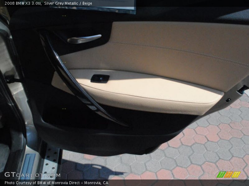 Silver Grey Metallic / Beige 2008 BMW X3 3.0si