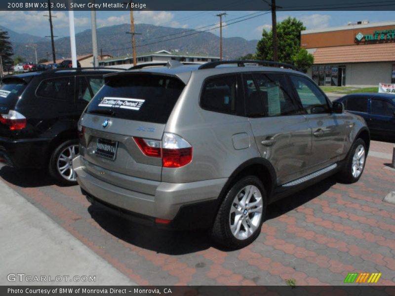 Silver Grey Metallic / Beige 2008 BMW X3 3.0si