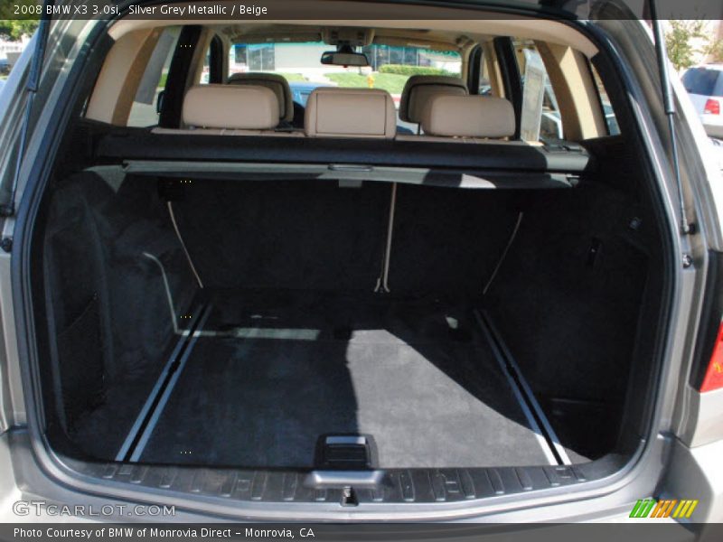 Silver Grey Metallic / Beige 2008 BMW X3 3.0si