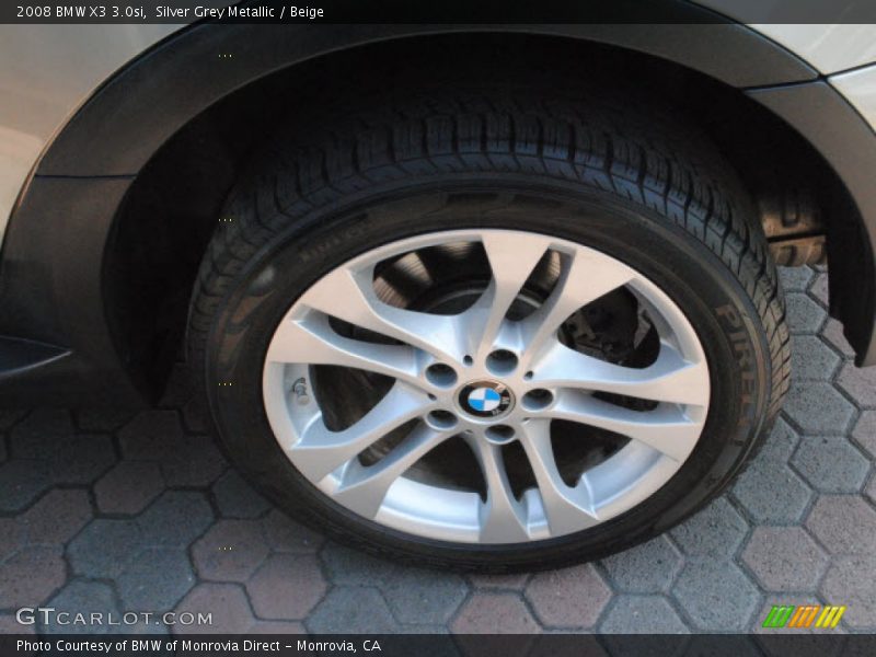 Silver Grey Metallic / Beige 2008 BMW X3 3.0si