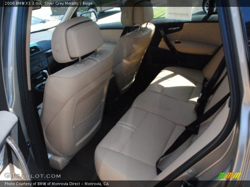 Silver Grey Metallic / Beige 2008 BMW X3 3.0si