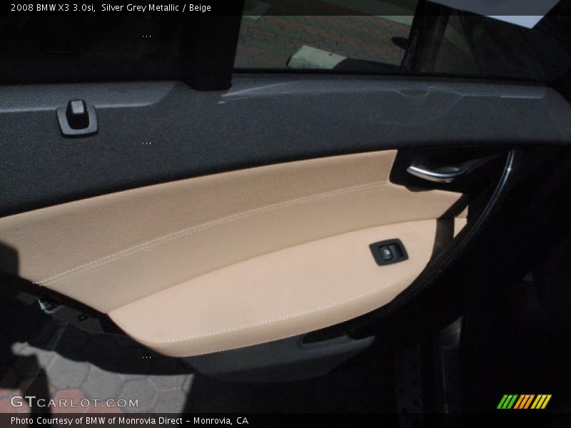 Silver Grey Metallic / Beige 2008 BMW X3 3.0si