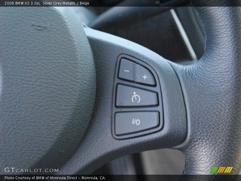 Silver Grey Metallic / Beige 2008 BMW X3 3.0si