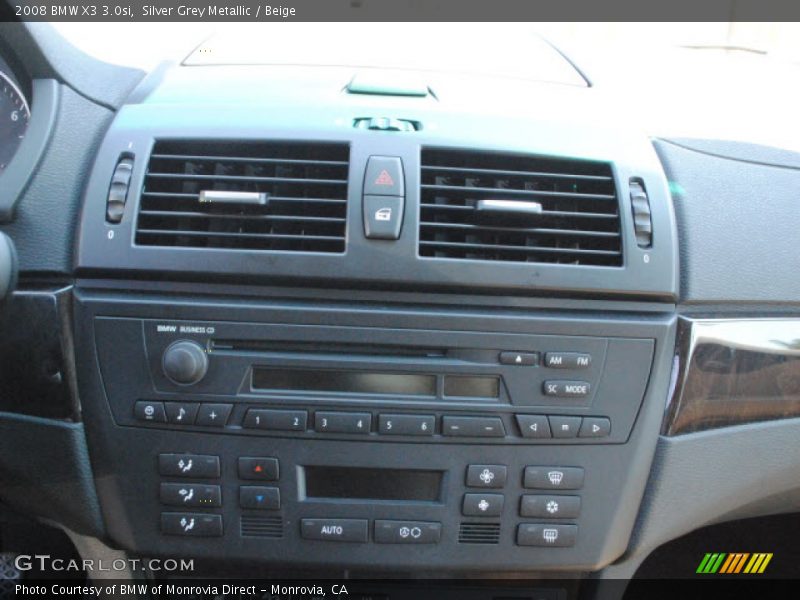 Silver Grey Metallic / Beige 2008 BMW X3 3.0si