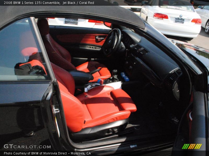  2008 1 Series 135i Convertible Coral Red Interior