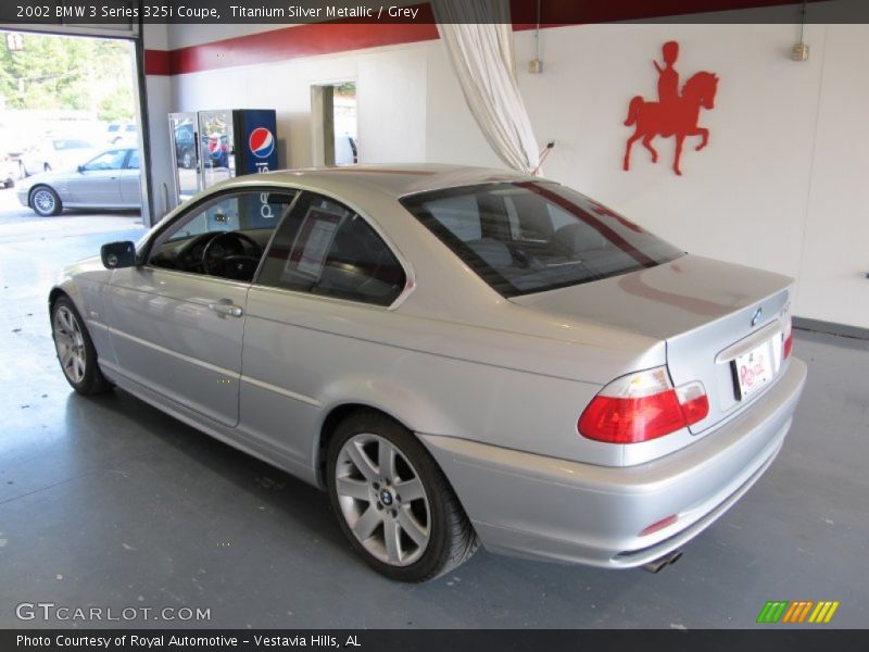 Titanium Silver Metallic / Grey 2002 BMW 3 Series 325i Coupe