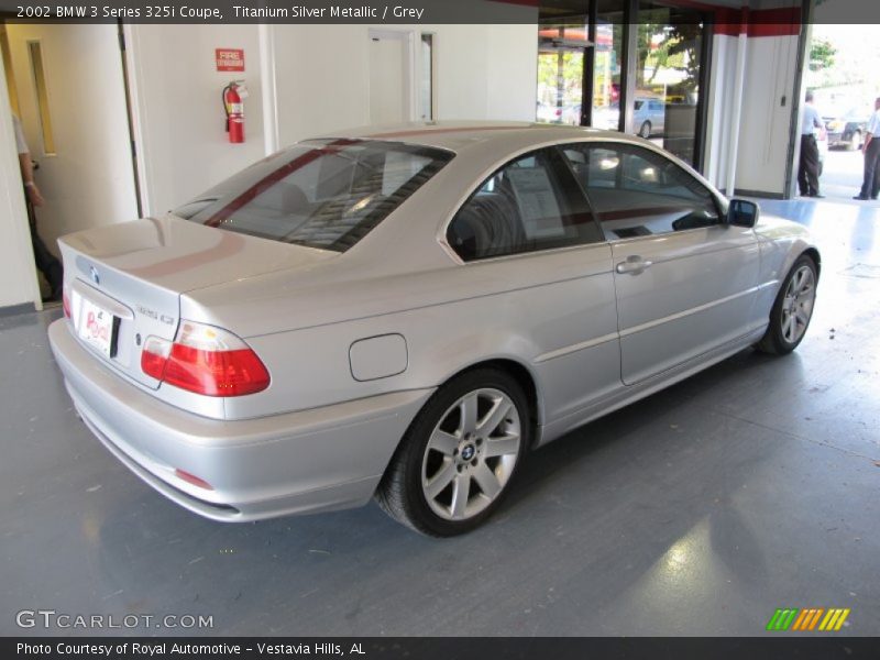 Titanium Silver Metallic / Grey 2002 BMW 3 Series 325i Coupe