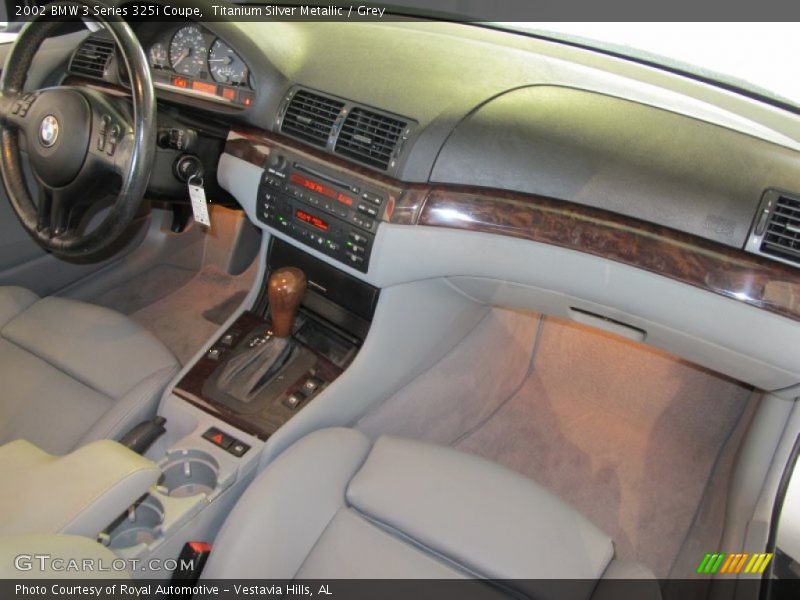 Titanium Silver Metallic / Grey 2002 BMW 3 Series 325i Coupe