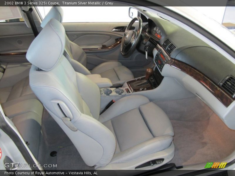Titanium Silver Metallic / Grey 2002 BMW 3 Series 325i Coupe