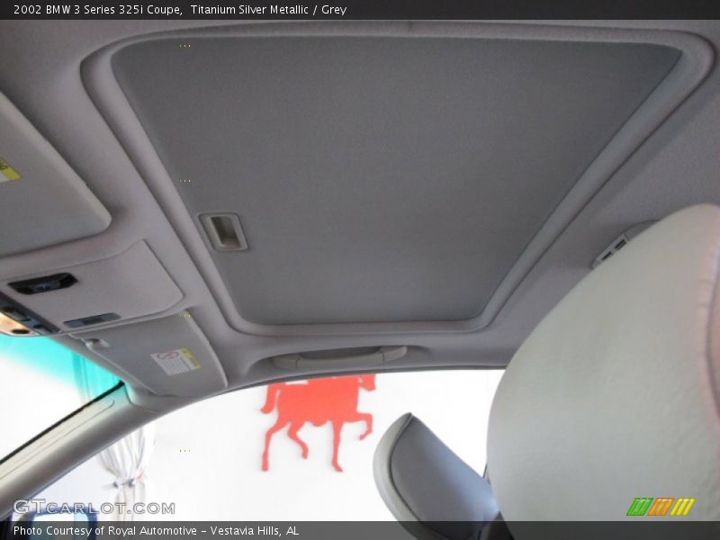 Titanium Silver Metallic / Grey 2002 BMW 3 Series 325i Coupe