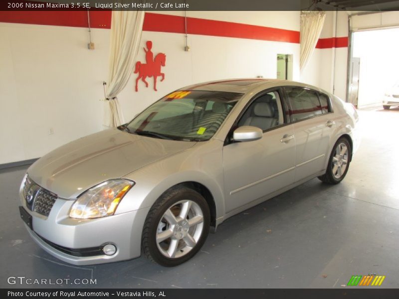 Liquid Silver Metallic / Cafe Latte 2006 Nissan Maxima 3.5 SE