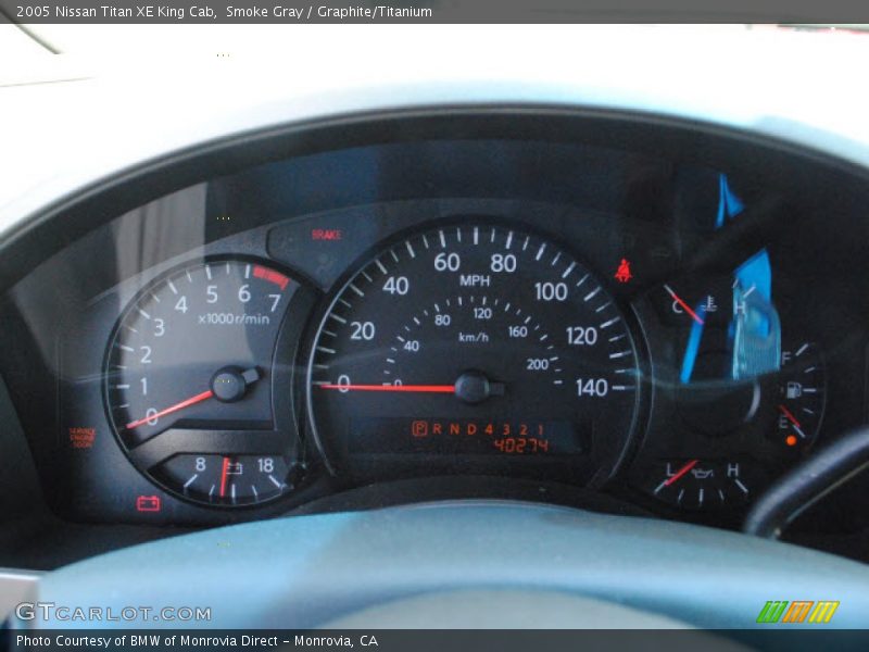 Smoke Gray / Graphite/Titanium 2005 Nissan Titan XE King Cab