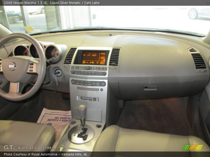 Liquid Silver Metallic / Cafe Latte 2006 Nissan Maxima 3.5 SE