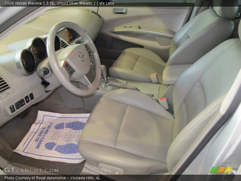 Liquid Silver Metallic / Cafe Latte 2006 Nissan Maxima 3.5 SE